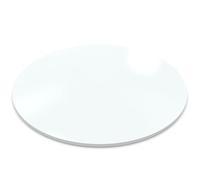 AUPROTEC Plateau de table rond 19 mm Ø 500 mm Blanc cristal Panneau en bois revêtu de résine mélamine Panneau de particules avec chant ABS Bord au choix : 50 cm