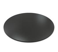 AUPROTEC Plateau de table rond 28 mm Ø 500 mm Anthracite Plaque en bois mélaminé aggloméré avec cintre ABS Bord au choix : 50 cm