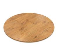 AUPROTEC Plateau de table rond 28 mm Ø 600 mm Pale Lancelot Oak Panneau en bois mélaminé Panneau de particules avec chant ABS Choix : 60 cm