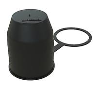 AUPROTEC Protège Boule d'Attelage avec Anneau d'arrêt Capuchon de Protection de Boule d'attache remorque Noir