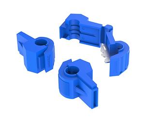 Auprotec Serre-câble, connecteurs rapides, 0,5 - 4 mm² pour cosse mâle, pinces serre-câbles isolées en polypropylène, laiton étamé, embouts pour câbles et fils électriques