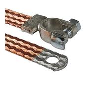 AUPROTEC Tresse de Masse pour le Batterie avec Borne polaire Longueur 400 mm 21 mm² 80A