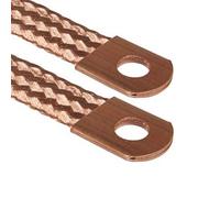 AUPROTEC Tresse de Masse pour le moteur avec Cosses d'extrémités de câble en cuivre Longueur 300 mm 35 mm² 180A