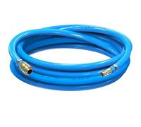 AUPROTEC Tuyau à air comprimé - Diamètre intérieur : 10 mm - 5 m - En PVC - Avec raccord rapide en laiton pour compresseur d'air comprimé - Tuyau de compresseur AUPROTEC très flexible