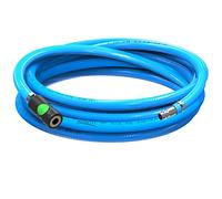 AUPROTEC Tuyau à air comprimé - Diamètre intérieur : 8 mm - 25 m - En PVC - Avec raccord de sécurité Prevost S1 pour compresseur d'air comprimé - Tuyau de compresseur AUPROTEC très flexible