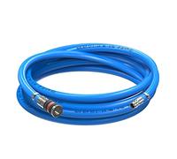 AUPROTEC Tuyau à air comprimé - Diamètre intérieur : 9 mm - 20m Tuyau en PVC - Avec raccord de sécurité S2000 - Pour compresseur d'air comprimé - Tuyau de compresseur Würth très flexible