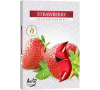 Aura Bougies Parfumées Parfum Fraise Lot de 6