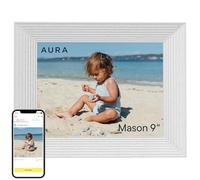 Aura Cadre Photo numérique Mason Wi-FI - 9 Pouces | Le Meilleur Cadre numérique à Offrir | Envoyez Vos Photos Depuis Votre téléphone | Installation Rapide et Facile grâce à l’Application