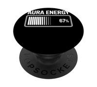 Aura Energy 67 pour Cent Pleine Conscience Spiritualité PopSockets PopGrip Adhésif