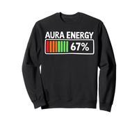 Aura Energy 67 Pourcent Batterie Niveau Spirituel Yoga Sweatshirt
