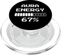 Aura Energy at 67 Funny Six Seven Meme Gen Alpha PopSockets PopGrip pour MagSafe