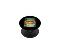 Aura Farming Beach Sunset Pixel Gen Z Snake Genz PopSockets PopGrip Adhésif