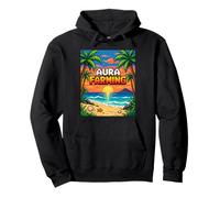 Aura Farming Beach Sunset Pixel Gen Z Snake Genz Sweat à Capuche