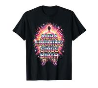 Aura Farming Since Birth Points Funny T-Shirt