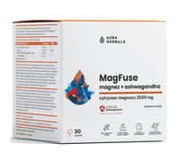 Aura Herbals MagFuse : Magnésium 375 mg + Ashwagandha, 30 sachets
