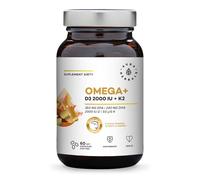 AURA HERBALS Oméga+ Vitamine D3 2000 UI + Vitamine K2 (60 capsules molles)