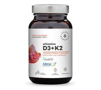 AURA HERBALS Vitamine D3, 2000 UI, 50 mcg + K2 (90 gélules)