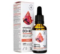 Aura Herbals Vitamine D3 4000 UI + K2mk7 FORTE, gouttes - 30 ml