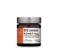 AURA HERBALS Vitamine D3 + K2 + Zinc + Sélénium (90 comprimés)