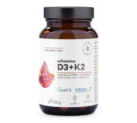AURA HERBALS Vitamine D3, 2000 UI, 50 mcg + K2 (90 gélules)