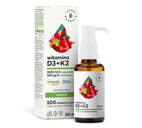 AURA HERBALS Vitamine D3 2000 UI + K2 Végane (50 ml / 1,69 fl. oz.)