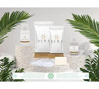 Aura Luxury Collection Kit de toilette 445 pièces : 140 flacons de douche shampooing de 20 ml, 140 bouteilles d'hygiène intime de 20 ml, 80 écouteurs jetables, 85 savons de 9 g et 500 bandes