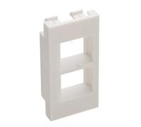 Aura Module Euro vers 2 x Module Keystone Convertisseur pour façade non obturée Blanc