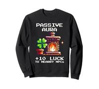 Aura passive : +10 chance aux PNJ à proximité | Pixel Buff Sweatshirt
