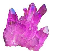 Aura Quartz Crystal Cluster Titanium Bismuth Silicon Rainbow Ornaments Gemstone Stone