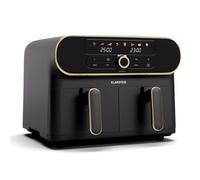 AuraAir 1700W 10L Friteuse sans Huile Double Bac Noir/Or