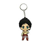 Aurabeam Attack-s on Titan-s Eren-s AOT Porte-clés japonais Anime & Manga Pendentif, Marron/jaune
