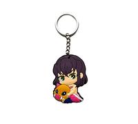 Aurabeam Inosuke sans masque démons chasseur Demons Slayer Porte-clés Japonais Anime & Manga Figurine Pendentif Anneau Cadeau, coloré, taille unique