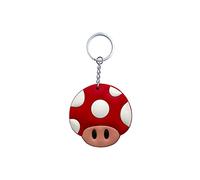 Aurabeam Super Mario-s Porte-clés Champignon Gaming, rouge/blanc