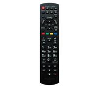 Aurabeam Télécommande TV d'origine N2QAYB000829 N2QAYB000830 pour Panasonic TX47ASW654 TX-L42ETW60 TX-L47ETW60 TX39AS600E TX-39AS500Y TX39AS600E TX-LX-39AS600E TX-LX 42EW6 TX-42ASW504TX-55AS750E