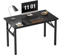 AuraCraft Table pliante en bois - Petite table pliante - Pour ordinateur - Noir - 80 x 40 cm