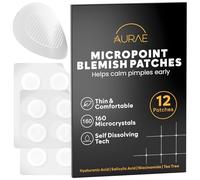 AURAE Micro Crystal Pimple Patches, Patchs Anti-boutons Micro Avec Niacinamide et Acide Hyaluronique, Aide à Traiter les Imperfections à un Stade Précoce (12 Patchs)