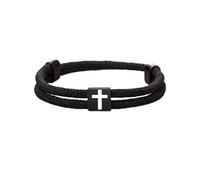 AuraFusion Bracelet Croix pour Garçons pour Baptême, Cadeau spécial de Baptême pour Fils, Frère, Petit-fils, Neveu ou Filleul de Parents et Grands-parents, avec Boîte cadeau