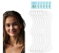 AuraFusion Glitzer Gesicht - 6 pièces de Patches pailletés argentés avec kit de Retrait de Tatouage, Tatouages pailletés pour Le Visage résistants à l'eau, Parfait pour Halloween, fêtes