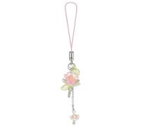 AuraFusion Phone Charm - Clé en forme de fleur adorable pour femmes, accessoire Y2K, décoration de sac