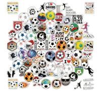 AuraFusion Sticker Kinder Bundesliga Sticker 25/26 Autocollants de Football 100 pièces Vinyl Imperméables pour Garçons Filles Adolescents pour Fêtes Coupe du Monde École Ordinateur Portable Coque de