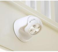 Auraglow Lampe de sécurité à pile avec détecteur de mouvement à infrarouge passif (PIR) Lampe de jardin (Blanc)