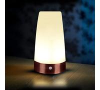 Auraglow Lot de 2 lampes de table à détecteur de mouvement PIR sans fil super lumineuses LED rechargeables pour couloir