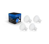 Auraglow Lot de 4 ampoules LED colorées GU10 pour spot - Bleu