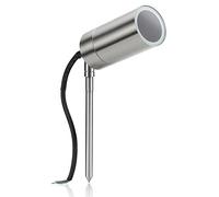 Auraglow Spot de jardin à LED GU10 en acier inoxydable à encastrer