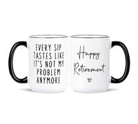 Aurahouse Cadeau de départ à la retraite pour femme et homme, décorations amusantes, meilleur cadeau de retraite pour femme et homme 2025, collègue, ami, enseignant, patron, sœur, maman, cadeau de