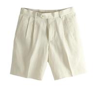 Auralee - Wool Cotton Linen Ox Shorts - Homme - Shorts - Beige - Taille: XL