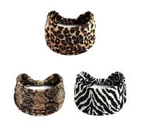 Aurali Acssart Printed Cross Yoga Headband,Wide Boho Non-Slip Soft Fabric Headband for Women, Ideal for Workout, Running, Fitness & Daily Wear (#13#14#15)