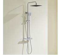 Auralum max Colonne de Douche Thermostatique en Acier Inox