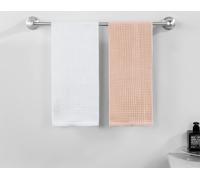 Auralum Porte-serviettes en acier inoxydable, porte-serviettes vintage, porte-serviettes de bain, salle de bain 62 CM design antique Porte-serviettes de douche mural brossé