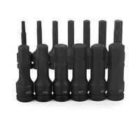 Auratrove Adaptateur de douille de perceuse électrique, convertisseur de tête hexagonale de 1,27 cm vers tête hexagonale de 4 à 19 mm, alliage d'acier pour visseuse à percussion pour réparation